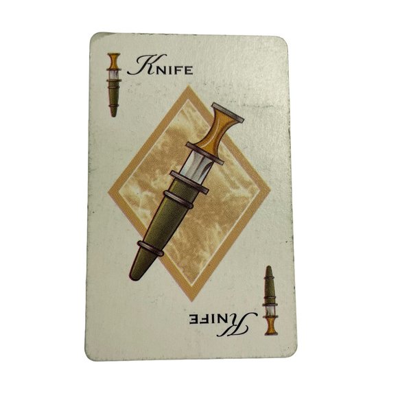 Vintage 1998 CLUE Weapon  Card Knife Replacement Game Piece u - Picture 1 of 2